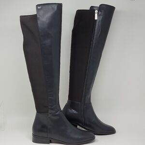Michael Kors Women's Bromley Over The Knee Flat Riding Black Boot Size 5.5 New